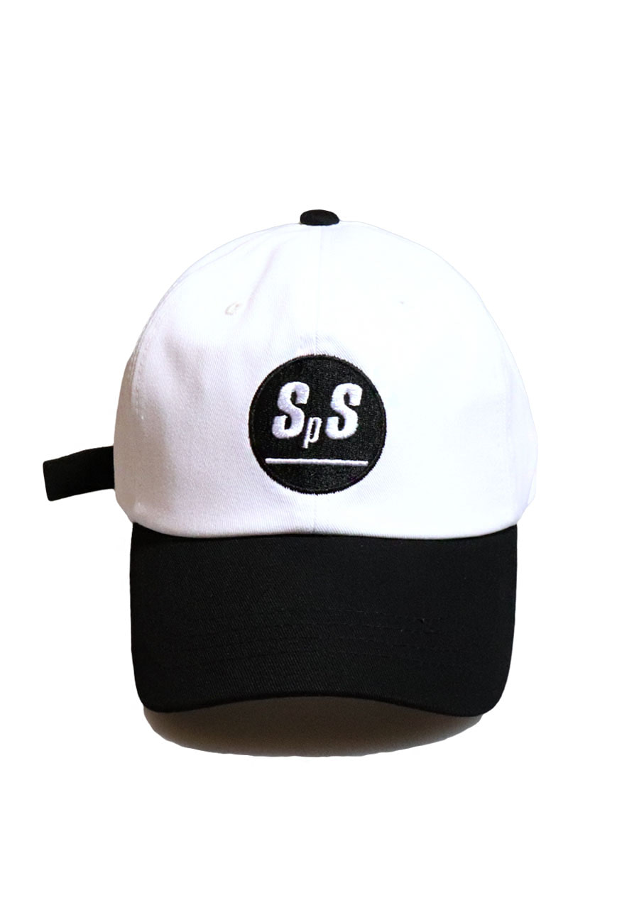 [unisex]SPS WHITE/BLACK BALL CAP