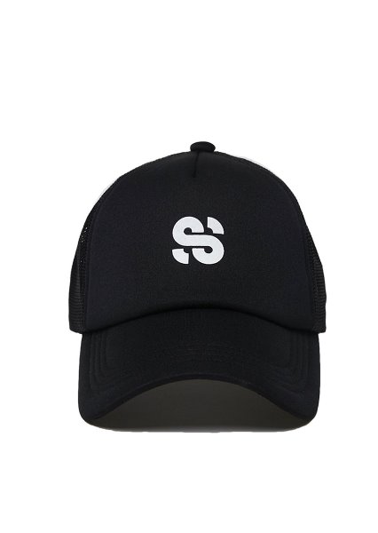 [unisex]SS TRUCKER BLACK CAP