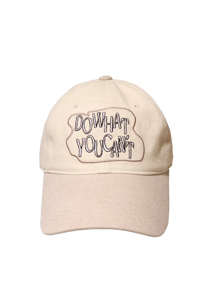 DO WHAT YOU CANT  IVORY/BEIGE BALL CAP
