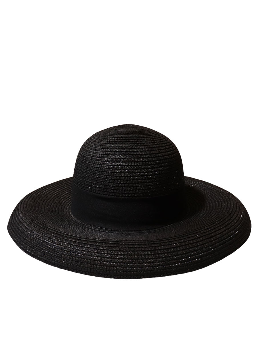 [unisex]LORIENT BLACK WIDE RIBBON HAT