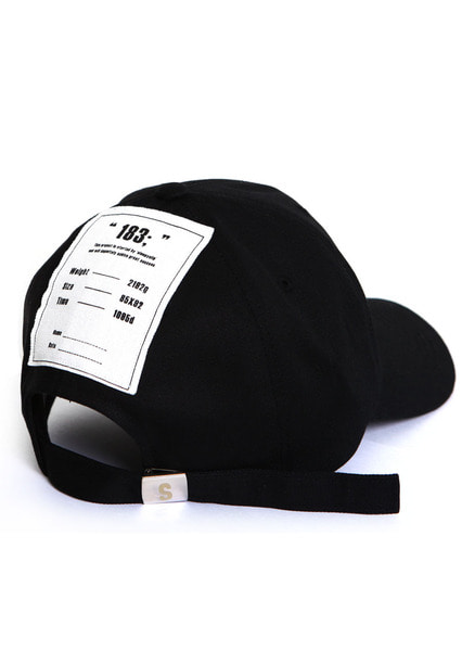 [unisex]183; LABEL BLACK BALL CAP