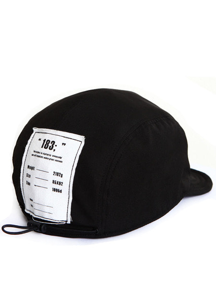 [unisex]183; LABEL BLACK CAMP CAP