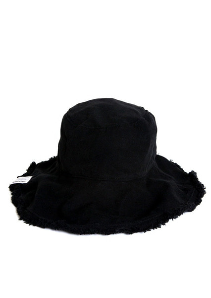 [unisex]REVERSIBLE BLACK BUCKET HAT