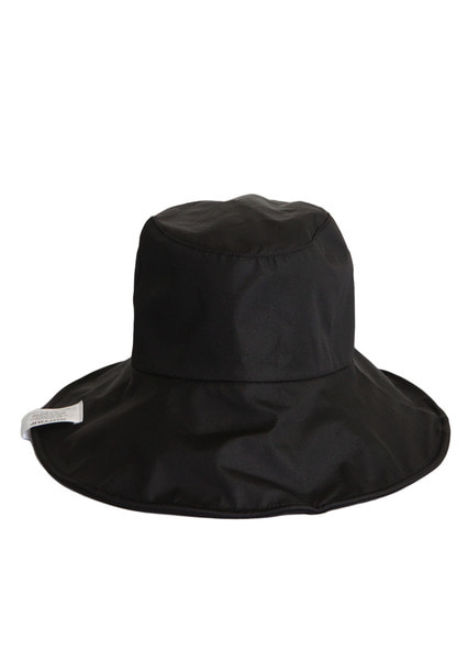 [unisex]SATIN REVERSIBLE BLACK BUCKET HAT