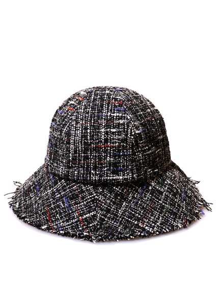 [unisex]TWEED BLACK BUCKET HAT