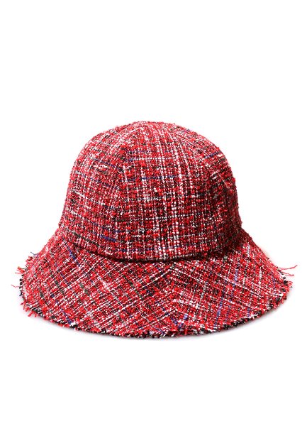 [unisex]TWEED RED BUCKET HAT