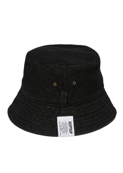 [unisex]EL BLACK DENIM BUCKET HAT