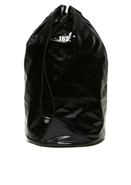 [unisex]183; FOIL SLING BAG BLACK