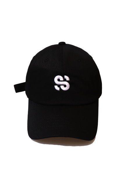 [unisex]SS LOGO BLACK BALL CAP