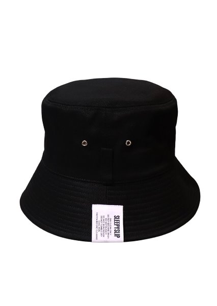 [unisex]EL COTTON BLACK BUCKET HAT