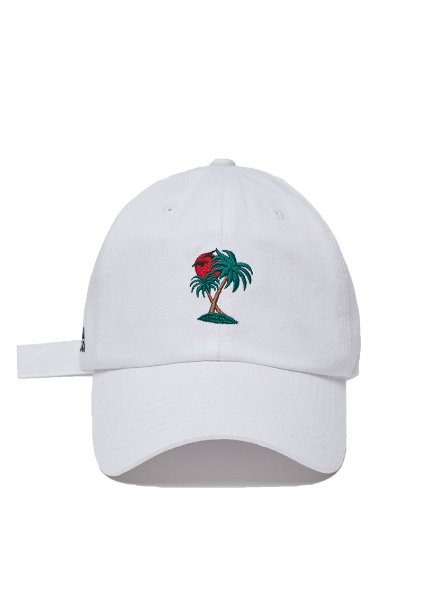 [unisex]21 PALM BEACH WHITE CAP
