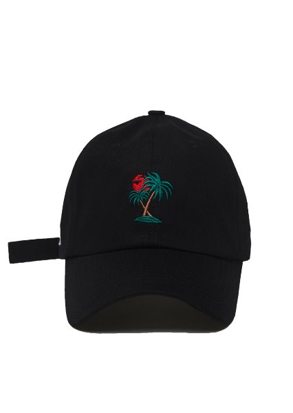 [unisex]21 PALM BEACH BLACK CAP