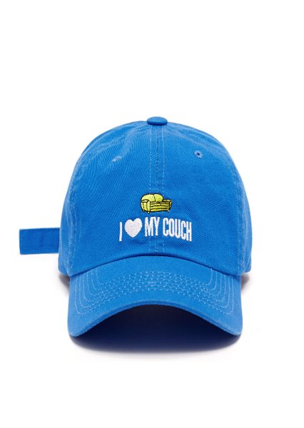 [unisex]I LOVE MY COUCH BLUE BALL CAP