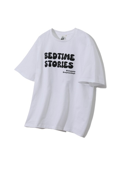 BEDTIME STORIES WHITE T-SHIRT