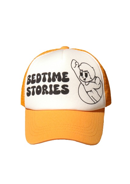 BEDTIME STORIES YELLOW TRUCKER HAT